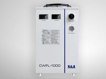 Διπλή μηχανή ψυγείων νερού θερμοκρασίας με 4200W που δροσίζει για Engraver λέιζερ ινών