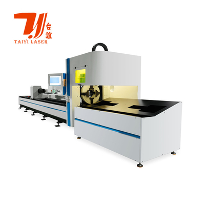 CNC αυτόματη μεταλλική στρογγυλή τετραγωνική ίνες λέιζερ σωλήνα κόψιμο μηχανή