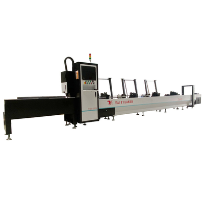 Ηλεκτρονική μηχανή κοπής λέιζερ ινών CNC 1500W για μεταλλικά μικρά στρογγυλά τετραγωνικά σωλήνες