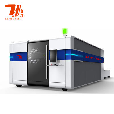 Μηχανή Κοπής Λέιζερ Οπτικών Ινών Υψηλής Ταχύτητας Με Τραπέζι Ανταλλαγής Και Κλειστό Και