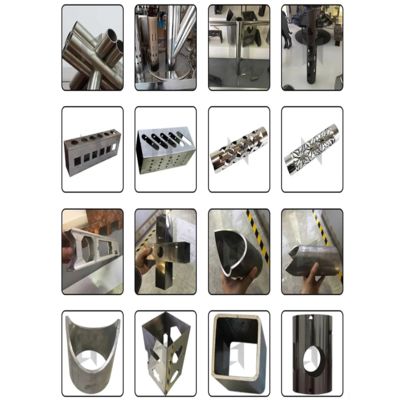 CNC Semi-Auto Round Square Tube Fiber Laser Cutting Machine