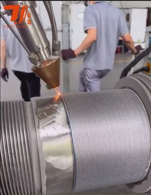 6000W ρομποτική μηχανή επένδυσης λέιζερ για υδραυλικές ράβδους, σωλήνες πετρελαίου και ανακατασκευή κυλινδρικών εξαρτημάτων