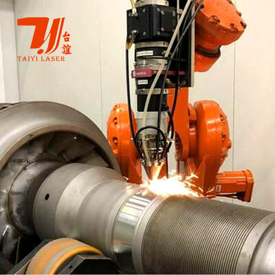 6000W ρομποτική μηχανή επένδυσης λέιζερ για υδραυλικές ράβδους, σωλήνες πετρελαίου και ανακατασκευή κυλινδρικών εξαρτημάτων