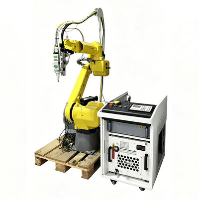 FANUC Robot Arm Fiber Laser Cutter με συνεργατική τεχνολογία CRX Cobot για αυτόματη 3D κοπή μετάλλου σε μικρά εργαστήρια