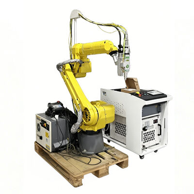 Heavy-Duty FANUC Laser Cutting Robot with 6kW Fiber Laser Source for Thick Plate Steel Cutting and Industrial Metal Fabrication