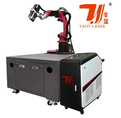 6 Axis Robot Automatic Fiber Cleaning Machine Laser Rust Oil Paint Remover