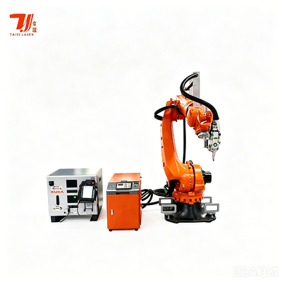 KUKA KR35 6-άξονας ρομποτική μηχανή συγκόλλησης λέιζερ 4000W IPG ίνες λέιζερ πηγή για αυτοκινητόσωμα & μεταλλική κατασκευή