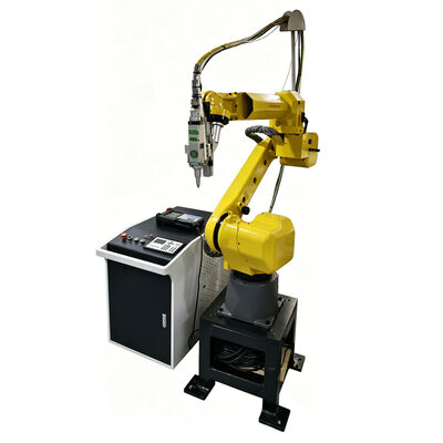 Μηχάνημα κοπής ρομπότ λέιζερ FANUC 6 αξόνων με υψηλή ακρίβεια ±0,05 mm για τρισδιάστατο περίγραμμα στην αυτοκινητοβιομηχανία