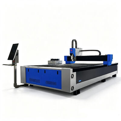 Μηχανή κοπής μετάλλων με λέιζερ ινών CNC 6000W για λαμαρίνες με πηγή RAYCUS SOURCE IPG SOURCE