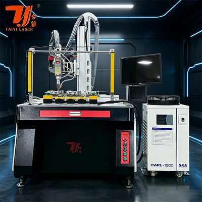 4 άξονες 1500W 2kw 3kw Αλουμινίου τσαγιέρα Laser αυτόματη μηχανή συγκόλλησης